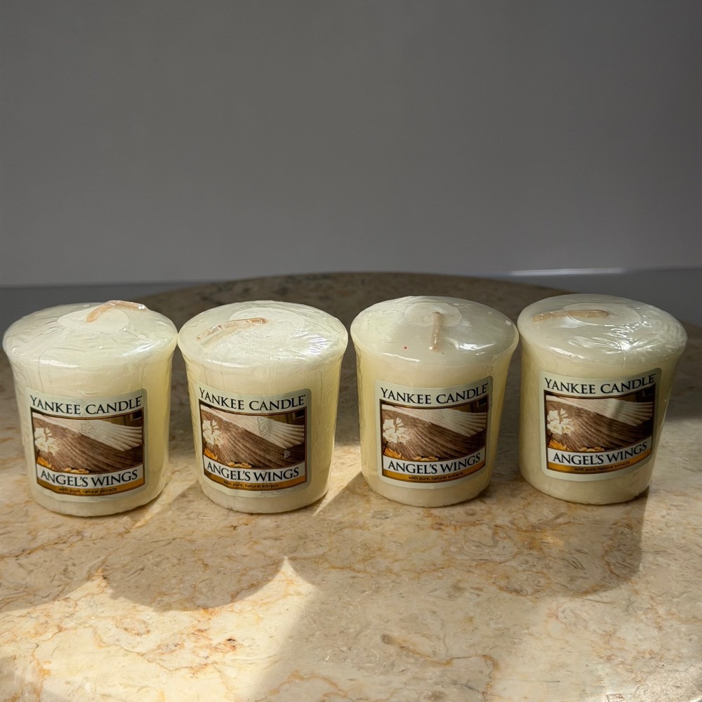 Yankee Candle Votive 4 Pack Angel's Wings Scented Candles 1.75oz Each